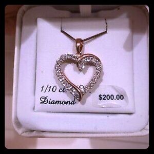 Diamond heart necklace